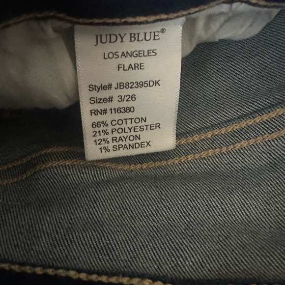 Judy blue flare jeans 3/26 - Picture 5 of 6